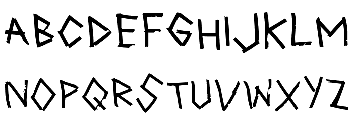 Correction Tape Font LOWERCASE