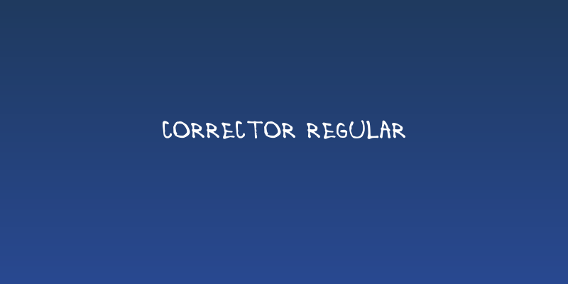 Corrector Regular Social Header