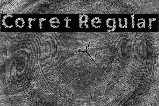 Corret Regular Font examples