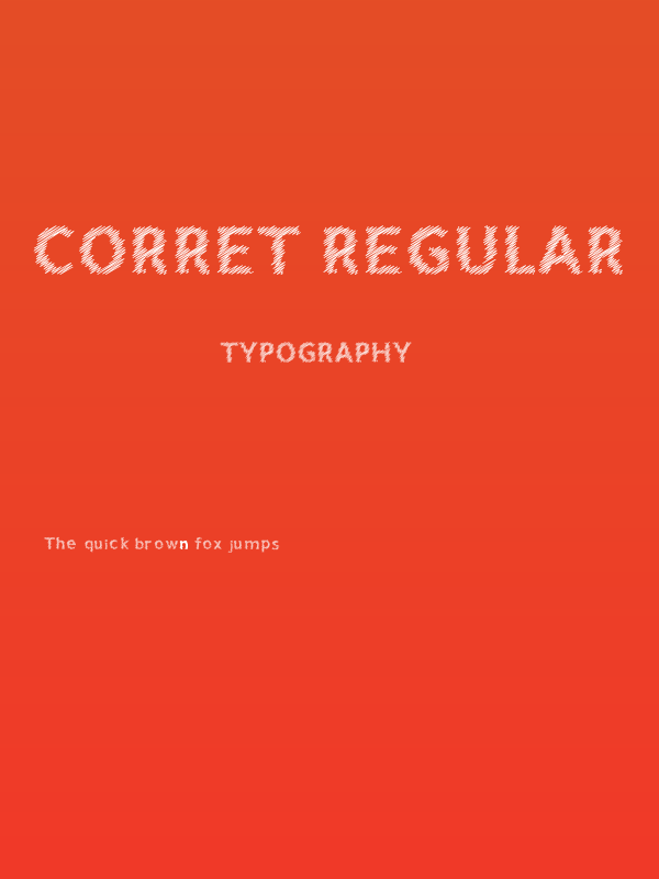 Corret Regular Poster