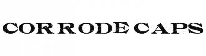 Corrode CAPS  font caratteri gratis