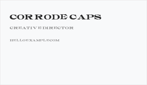 Corrode CAPS Business Card
