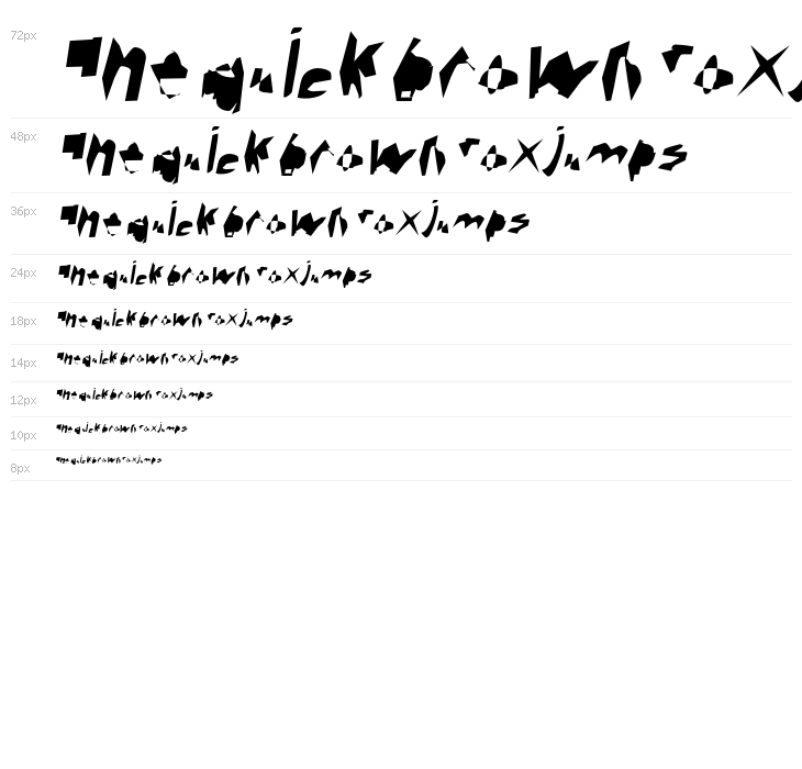 Corrode Italic Waterfall