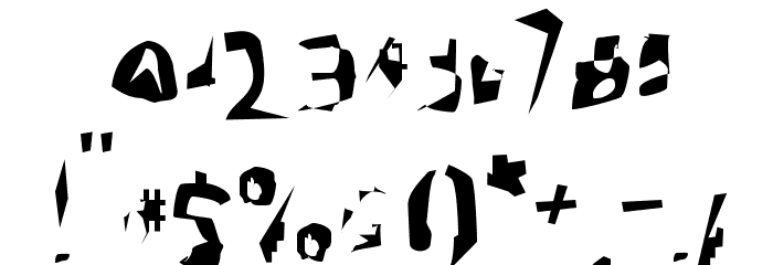 Corrode Font OTHER CHARS