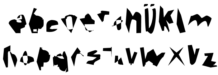 Corrode Font LOWERCASE