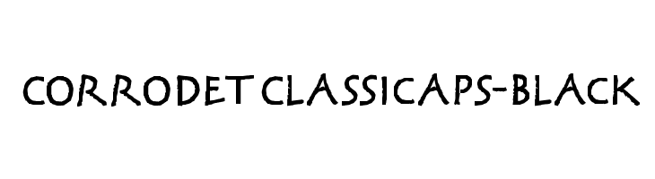 CorrodetClassicaps-Black  font caratteri gratis
