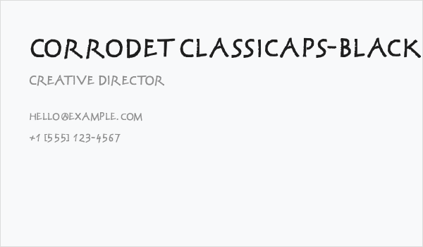 CorrodetClassicaps-Black Business Card
