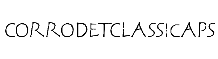 CorrodetClassicaps Font