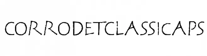 CorrodetClassicaps  Frei Schriftart Herunterladen