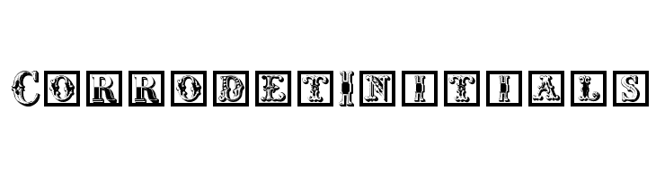 CorrodetInitials Font