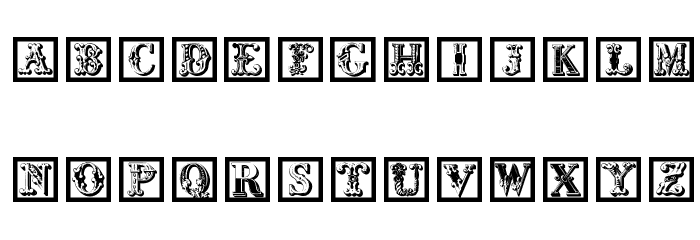 CorrodetInitials Font LOWERCASE