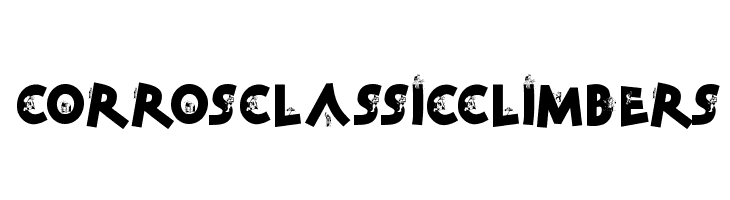 CorrosClassicClimbers  les polices de caractères gratuit tlcharger