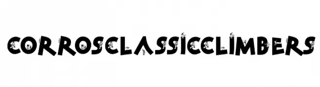CorrosClassicClimbers  Frei Schriftart Herunterladen