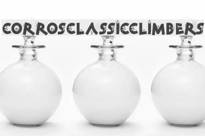 CorrosClassicClimbers Font examples