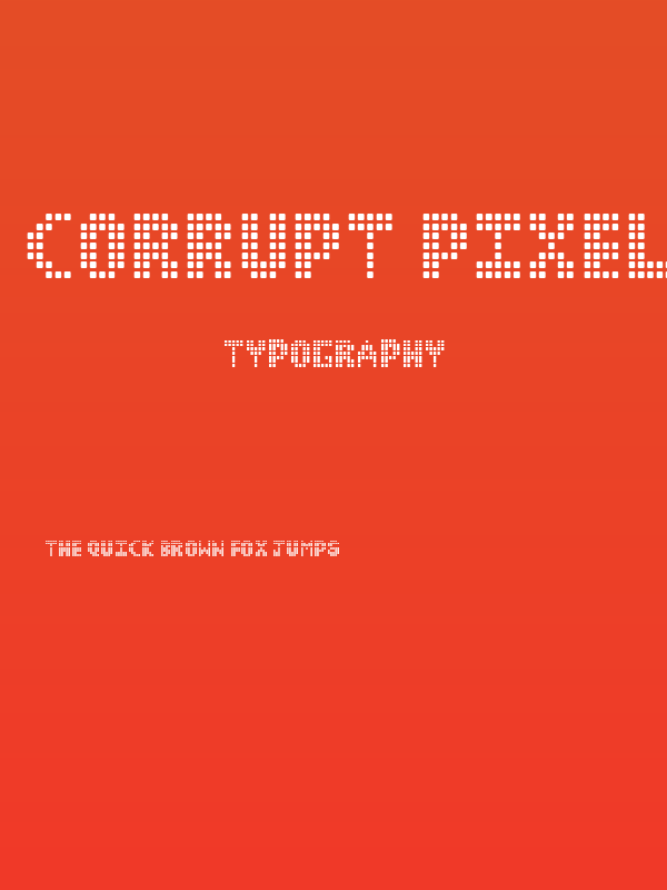 Corrupt Pixel Poster