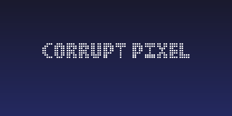 Corrupt Pixel Social Header