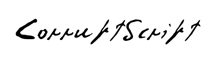CorruptScript  フリーフォントのダウンロード