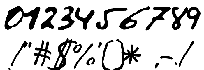 CorruptScript Font Alte caractere