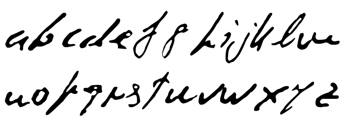 CorruptScript Font Litere mici