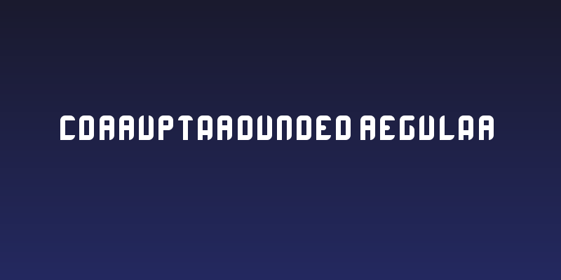 CorruptaRounded Regular Social Header