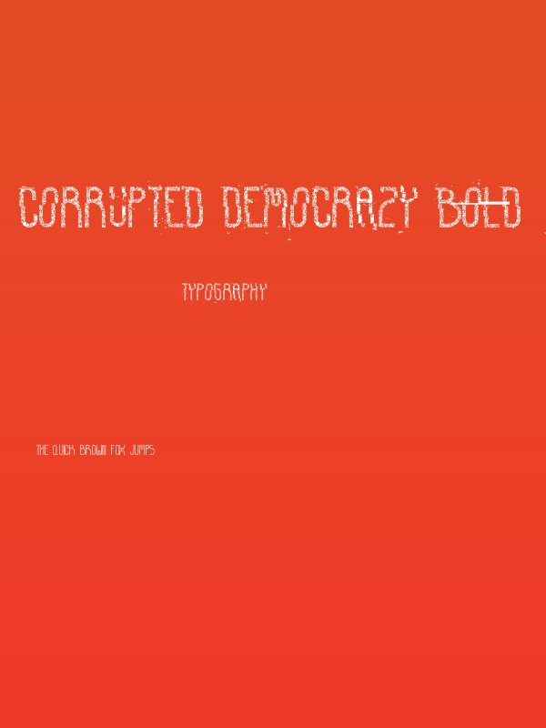 Corrupted Democrazy Bold Poster