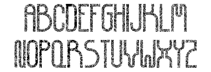 Corrupted Democrazy Bold Font LOWERCASE