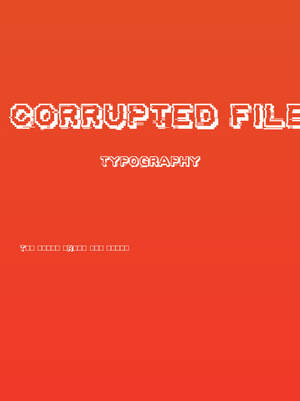 Corrupted File Poster