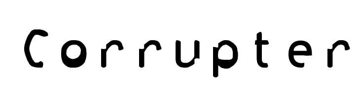 Corrupter Font