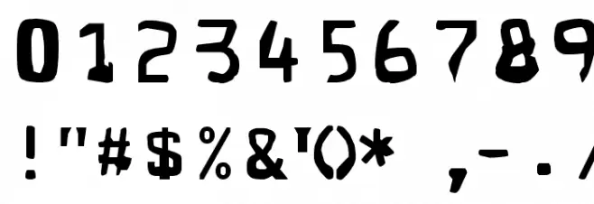 Corrupter Font OTHER CHARS