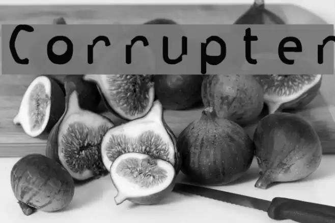 Corrupter Font examples