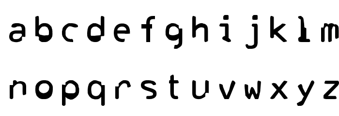 Corrupter Font LOWERCASE