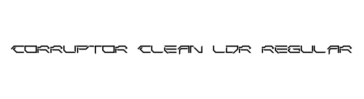 Corruptor Clean LDR Regular  font caratteri gratis