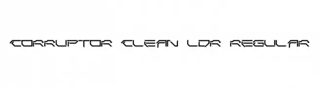 Corruptor Clean LDR Regular  تنزيل الخطوط