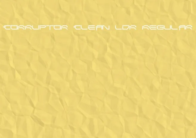 Corruptor Clean LDR Regular Example 2