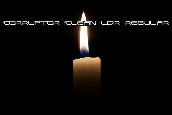 Corruptor Clean LDR Regular Font examples