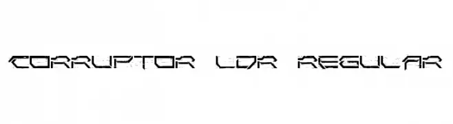 Corruptor LDR Regular  تنزيل الخطوط