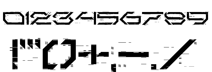 Corruptor LDR Regular Font OTHER CHARS