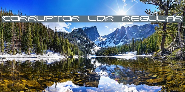 Corruptor LDR Regular Font examples