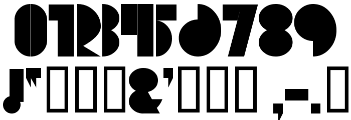 Cortesia Font OTHER CHARS