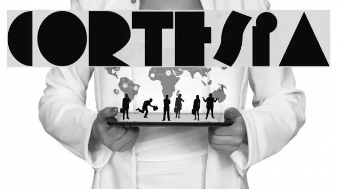 Cortesia Font examples