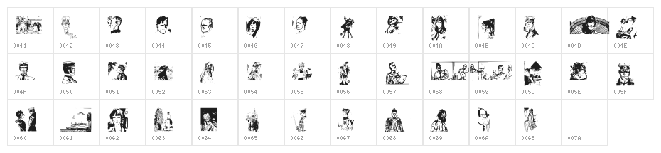 CortoMaltese Character Map