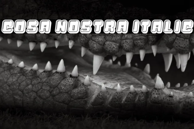 Cosa Nostra Italic Example 2