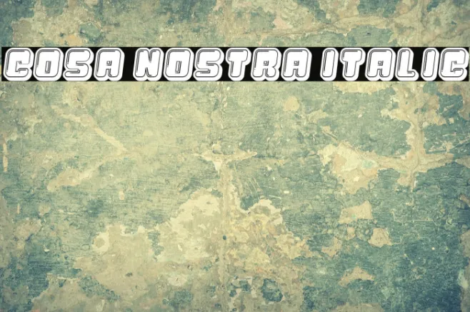 Cosa Nostra Italic Example 3