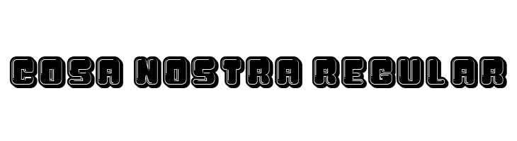 Cosa Nostra Regular  フリーフォントのダウンロード