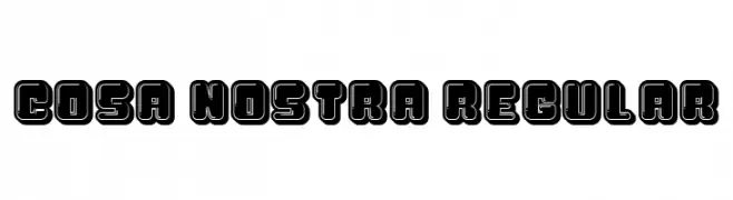 Cosa Nostra Regular  Fuentes Gratis Descargar