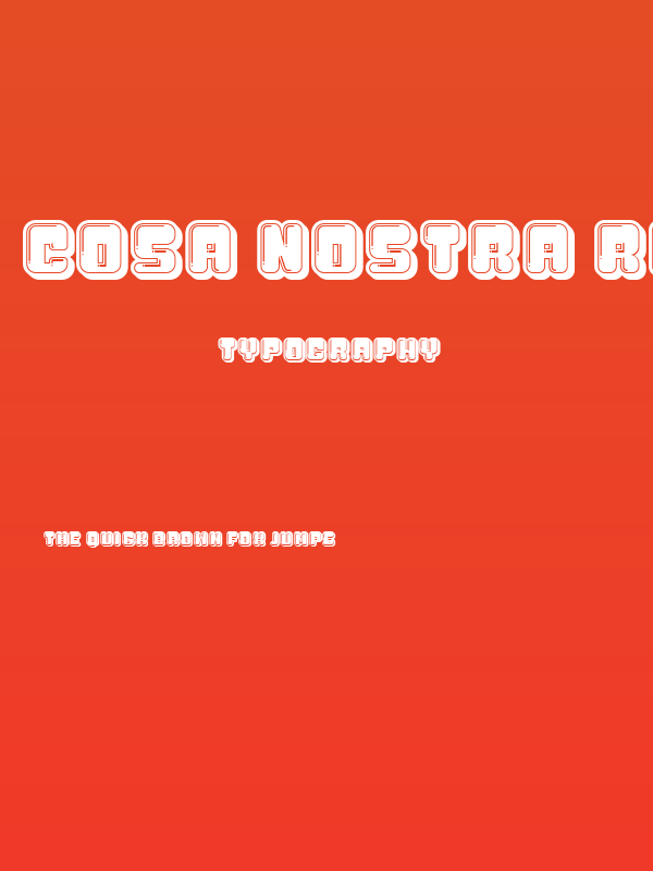 Cosa Nostra Regular Poster