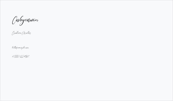 Cosbycorwin Business Card