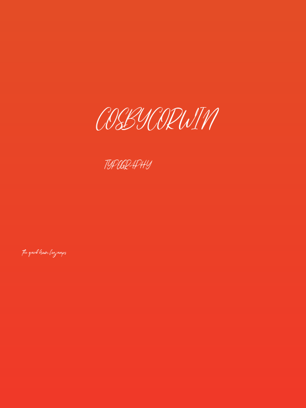 Cosbycorwin Poster