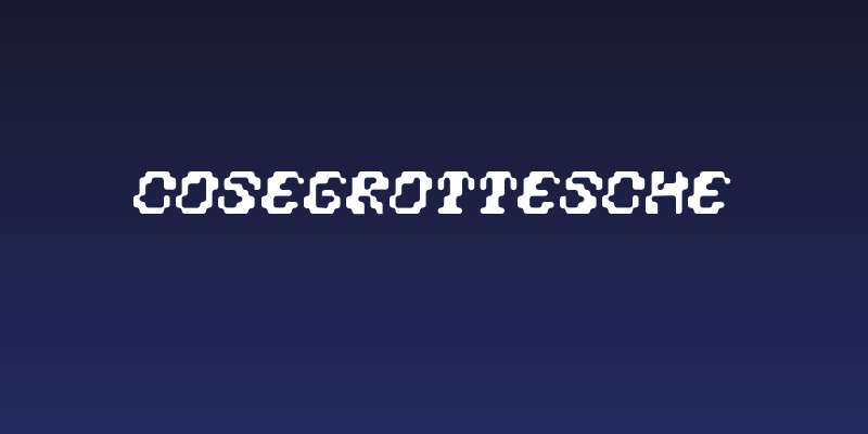 Cosegrottesche Social Header