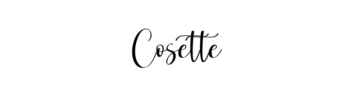 Cosette  Скачать бесплатные шрифты